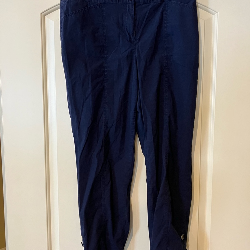 Chico's Navy Blue Cargo Pants
